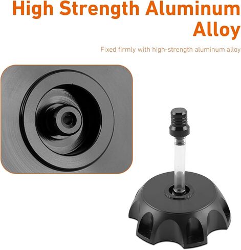Dirt Bike Gas Cap Cove, Aluminum Alloy Leakproof Fuel Tank Cap with Breather Valve, Dirt Bike Accessories, Compatible with 50cc 70cc 90cc 110cc 125cc 140cc 150cc 160cc (Black) in Saudi Arabia
