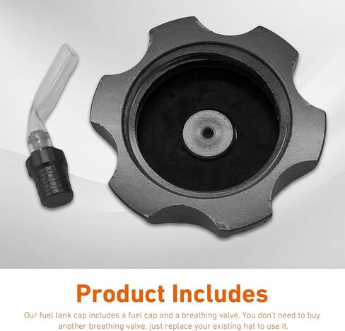 Dirt Bike Gas Cap Cove, Aluminum Alloy Leakproof Fuel Tank Cap with Breather Valve, Dirt Bike Accessories, Compatible with 50cc 70cc 90cc 110cc 125cc 140cc 150cc 160cc (Black) in Saudi Arabia