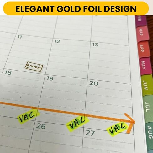 135Pcs Gold Pay Day Stickers for Planners, Foil Mini Planner Stickers 2 Sizes Decorative Payday Icon Stickers for Budget Planning Journal Finance Tracker Calendar Use Budget Organizer Accessories in Saudi Arabia