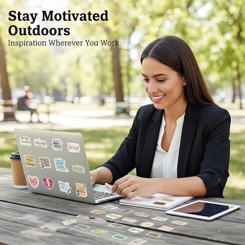 3D Daily Striver Affirmation Stickers, 100PCS in Saudi Arabia
