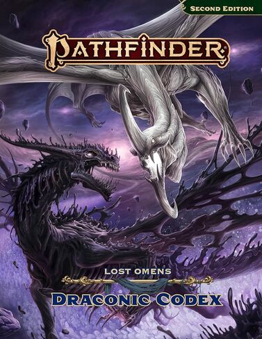Pathfinder Lost Omens Draconic Codex - دليل التنين المكون من 224 صفحة لمغامرات ألعاب RPG على الطاولة وإنشاء الشخصيات in Kuwait