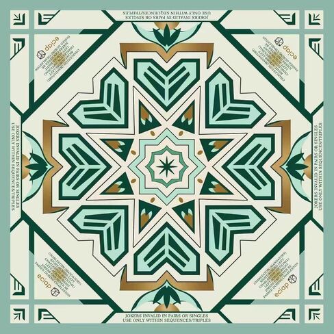 بساط ماجونج للطاولة، غطاء طاولة ماجونج مضاد للانزلاق مقاس 32.4 × 32.4 بوصة، بساط ألعاب محمول للبوكر/البطاقات/ألعاب اللوحة/ألعاب البلاط، مفرش طاولة ماجونج مع حقيبة حمل (أخضر وذهبي) in Kuwait