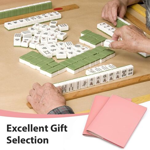 أكمام بطاقات Catcan Mahjong، عبوتان بمقاس 11.38 × 7.08 بوصة منظم بطاقات قاعدة محمول مع إغلاق سريع، يحمل بطاقات قاعدة متعددة in Kuwait