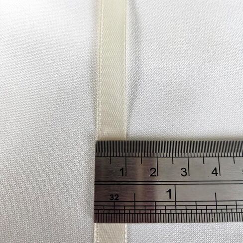 25 Yards (1 Roll) 1/4" Beige Solid Satin Ribbon Ribbons Craft Bow Party Decoration Packing Ribbons in Kuwait