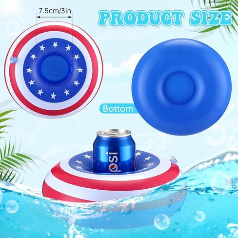 Lenwen 120 Pack Inflatable Drink Holder Pool Drink Floats Inflatable Floating Cup Holders for Adults Summer Swimming Pool Party Supplies, Bath Toys Flamingos Unicorn in Saudi Arabia