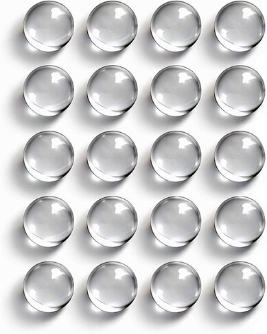Victory Glassworks™ Clear Quartz Balls (6mm Pack of 20), Optical Grade Fused Silica Glass Spheres for Jewelry Making, Crafts, Boiling Stones, No Hole in Saudi Arabia