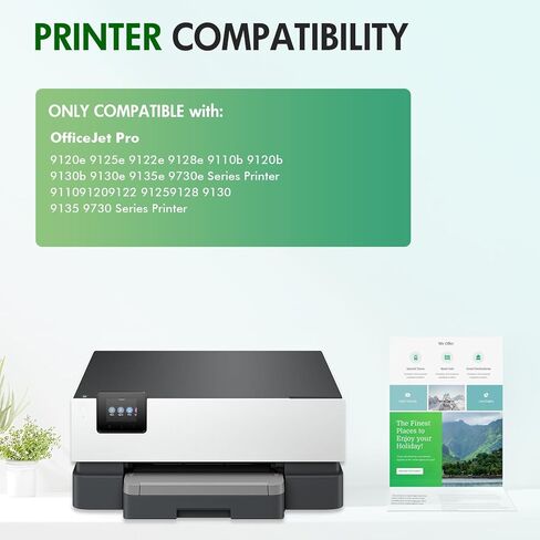 936 936XL 9125e 9120e Ink Cartridges Combo Pack：Replacement for HP 936e 936 Ink Cartridges for HP OfficeJet Pro 9125e 9120e 9730e 9130 9135e 9122e 9128e 9110b 9120b 9130e Printers (4 Pack in Saudi Arabia