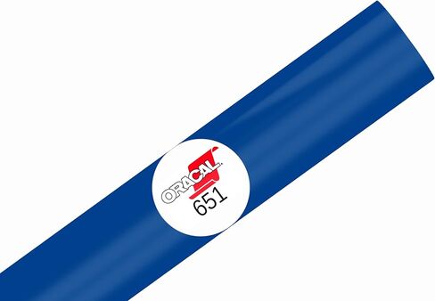 ORACAL 651 Glossy Permanent Vinyl 12 Inch x 10 Feet - Traffic Blue in Kuwait