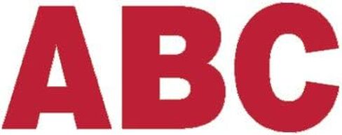 Duro 1/2-Inch Gothic Vinyl Letters and Numbers Set Red in Saudi Arabia