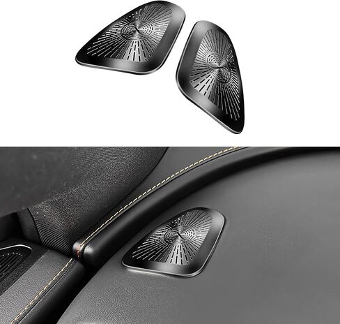2 Packs Dashboard Air Vent Covers for Mercedes Benz GLC 260L/300L 2023-2026, Stainless Steel Scratch & Wear Resistant Interior Accessories (Silver) in Saudi Arabia