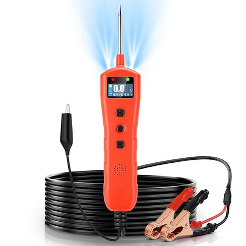 Power Circuit Probe Tester, 9V-30V DC Automotive Short Circuit Finder with 13ft Cable, Auto Electrical Tester wih LED Light, Automotive Test Light, Overload Protection in Saudi Arabia