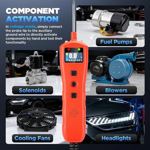 Power Circuit Probe Tester, 9V-30V DC Automotive Short Circuit Finder with 13ft Cable, Auto Electrical Tester wih LED Light, Automotive Test Light, Overload Protection in Saudi Arabia