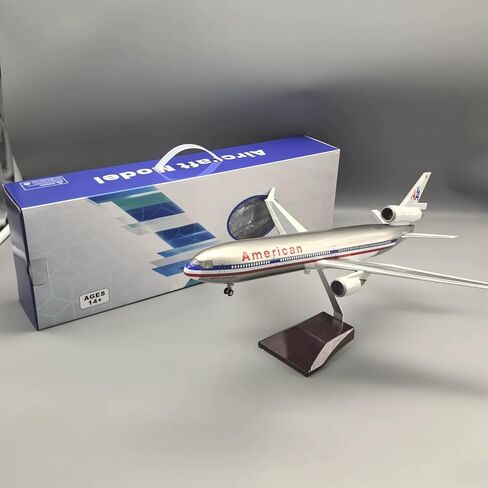 1/150 Scale 47 CM (18.5 inches Long) United MD-11 trijet Airplane Model Kit with Table Stand for Aviation Enthusiast Gift or Display Decorations in Saudi Arabia
