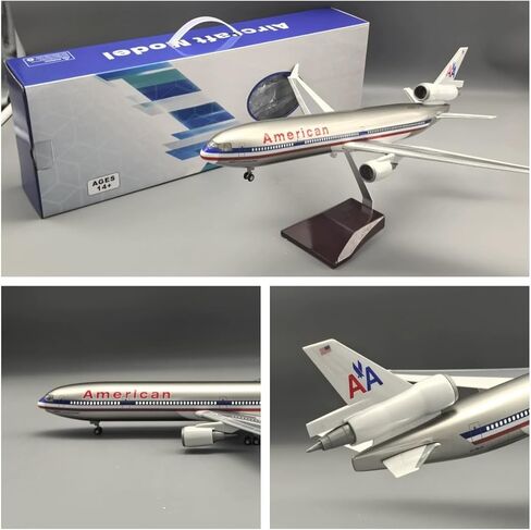 1/150 Scale 47 CM (18.5 inches Long) United MD-11 trijet Airplane Model Kit with Table Stand for Aviation Enthusiast Gift or Display Decorations in Saudi Arabia