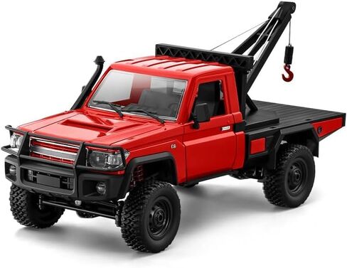 رافعة MN-82T 1/12 RC، سيارة زاحفة تعمل بالتحكم عن بعد 2.4G كاملة الدفع 4WD RTR مع رافعة وظيفية وخطاف قابل للرفع وسرعتين - هدية سيارة بناء لعشاق الهندسة (أصفر) in Kuwait