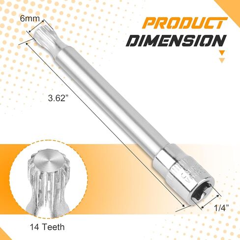 AE8Z-7C604-A مشغلات قابض ناقل الحركة الأوتوماتيكي A/B + DPS6 أداة إعادة ضبط ناقل الحركة المزدوج 1/4 بوصة محرك ومحرك 3/8 بوصة in Kuwait