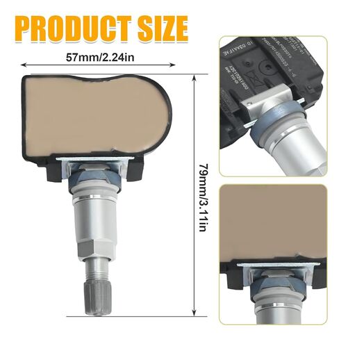 4 قطع 103460200A 433 ميجا هرتز مستشعر مراقبة ضغط الإطارات، بديل لطراز Tesla S 2014-2021، بديل لطراز Tesla X 2016-2021، يستبدل 1034602 P11SSTP0002 in Kuwait