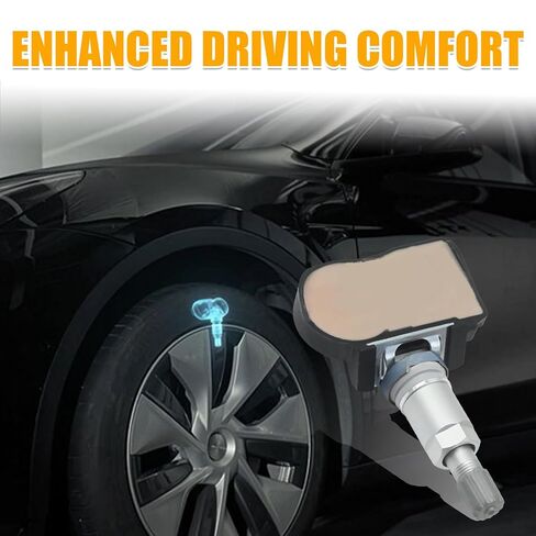 4 قطع 103460200A 433 ميجا هرتز مستشعر مراقبة ضغط الإطارات، بديل لطراز Tesla S 2014-2021، بديل لطراز Tesla X 2016-2021، يستبدل 1034602 P11SSTP0002 in Kuwait