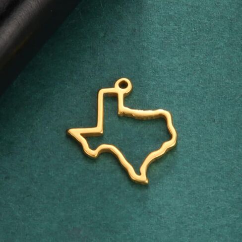 kkjoy 5Pcs Hollow Continents Maps of USA Pendant Charms for Jewelry Making and Crafting, Stainless Steel Mini Charm Craft Supplies Accessories for DIY Bracelet Necklace Earrings in Saudi Arabia