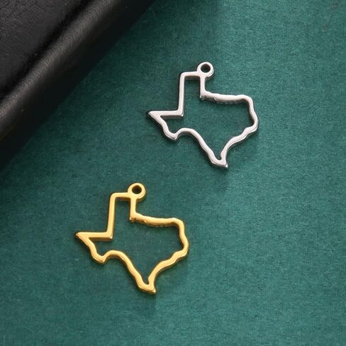 kkjoy 5Pcs Hollow Continents Maps of USA Pendant Charms for Jewelry Making and Crafting, Stainless Steel Mini Charm Craft Supplies Accessories for DIY Bracelet Necklace Earrings in Saudi Arabia