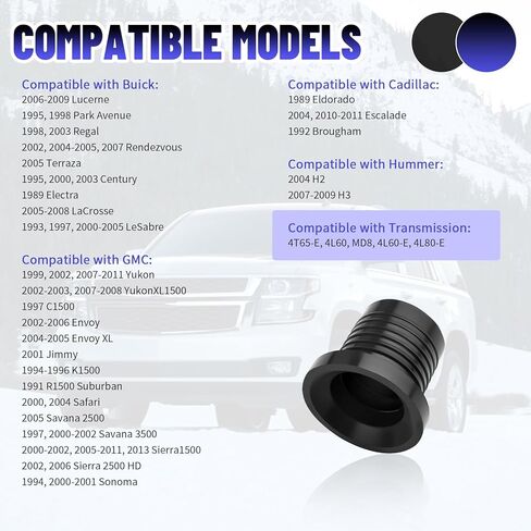 Transmission Dipstick Tube Seal OEM#1259475,Engine Oil Dipstick Tube Seal Compatible with Buick Chevrolet Saturn GMC,Transmission Dip Stick Tubes Seals for Transmissions 4T65-E in Kuwait