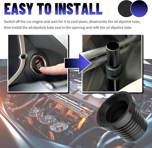 Transmission Dipstick Tube Seal OEM#1259475,Engine Oil Dipstick Tube Seal Compatible with Buick Chevrolet Saturn GMC,Transmission Dip Stick Tubes Seals for Transmissions 4T65-E in Kuwait