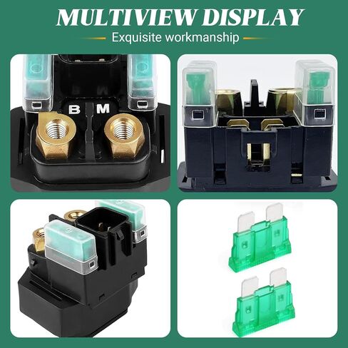 Starter Solenoid Relay, Plug and Play Starter Solenoid Compatible with Most Yamaha ATV YFM 350 400 450 660 - Raptor Grizzly Kodiak Wolverine Big Bear Starter Solenoid in Kuwait