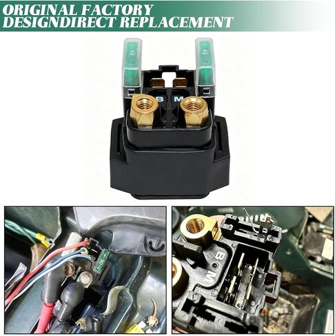 Starter Solenoid Relay, Plug and Play Starter Solenoid Compatible with Most Yamaha ATV YFM 350 400 450 660 - Raptor Grizzly Kodiak Wolverine Big Bear Starter Solenoid in Kuwait