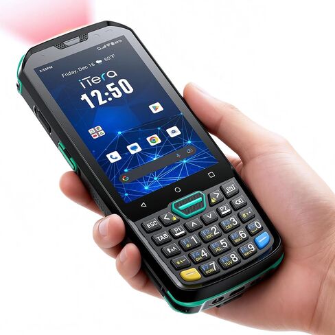 Android 13 Barcode Scanner PDA: HS7 Scan Engine 26-Key Keypad 4" Touch Screen MTK 2.0GHz CPU IP67 Rugged 5100mAh Battery for Warehouse Logistics Industrial Use P400 in Saudi Arabia