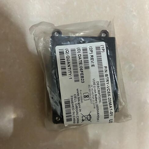 BT000254A01 Replacement Battery for Zebra VC80 VC8X VC80X BTRY-VC8X-20MA1-01 Series 2000mAh Li-ion Battery in Kuwait