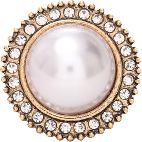 Womens Artificial Round Pearl Rhinestone Alloy Shoe Decorative Ornament for DIY Customization, Elegant Accessory for Heels, Flats & Sandals, Durable in Kuwait