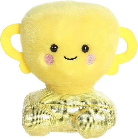 لعبة الحيوانات المحشوة الحائزة على جائزة Aurora® Adorable Palm Pals™ - قطيفة ممتعة يمكن تجميعها للأطفال والكبار - مثالية لتزيين الغرف وهدايا عيد الميلاد - أصفر 5.5 بوصة in Kuwait