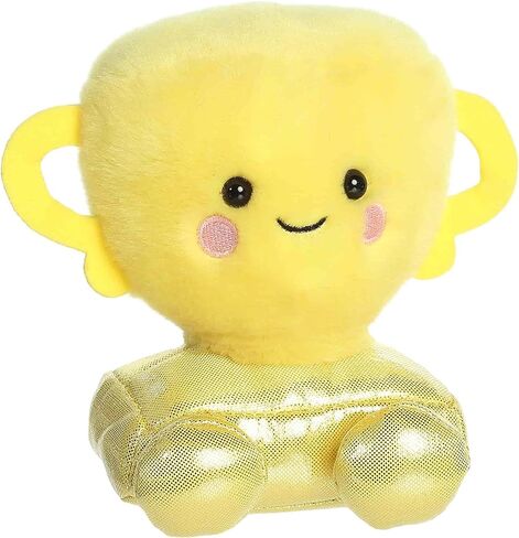 لعبة الحيوانات المحشوة الحائزة على جائزة Aurora® Adorable Palm Pals™ - قطيفة ممتعة يمكن تجميعها للأطفال والكبار - مثالية لتزيين الغرف وهدايا عيد الميلاد - أصفر 5.5 بوصة in Kuwait