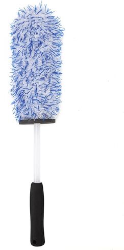 Car Wheel Cleaning Brush, Soft Bristle Tire Rim Cleaner, Long Handle Auto Detailing Brush for Wheels, Tires & Engine Bay in Saudi Arabia