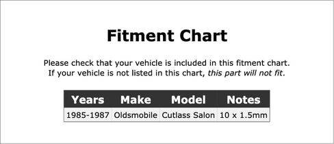 برغي نازف الفرامل الأمامية متوافق مع صالون Oldsmobile Cutlass 1987 1986 1985 P-3619796 in Kuwait