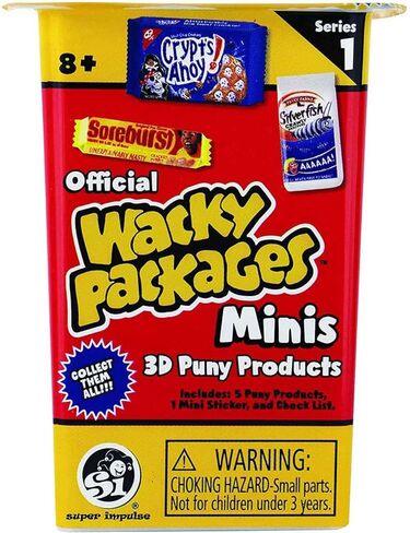 Worlds Smallest Wacky Packages Minis Series 1 حزمة الغموض (مجموعة من 3) in Kuwait