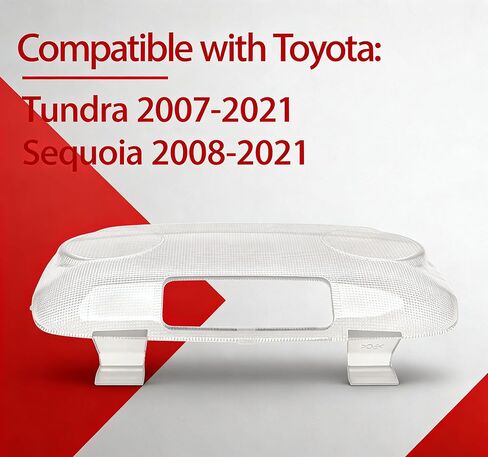 Reading Dome Assembly Light Cover for Toyota Tundra 2007-2021 Sequoia 2008-2021,Overhead Console Reading Light Lens Replaces 81240-0C060 in Saudi Arabia