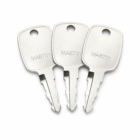 3-Pack 12427078721 Ignition & Door Keys Replaces 12427078720 14527078720, Compatible with Mahindra 10/2500/2600/9000/eMAX/m105XL Series Tractors in Saudi Arabia