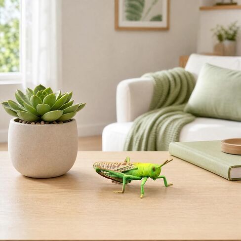 Toyvian 2 pcs Realistic Locust Plastic Model Educational for Learning and Nature Exploration Lightweight Figurine for Home and Office Decoration in Kuwait