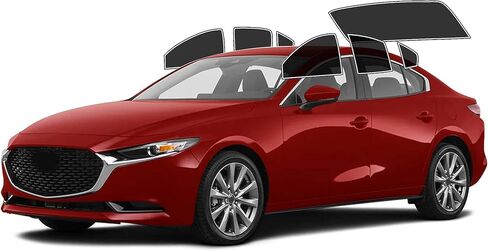 مجموعة تظليل نوافذ السيارة DIY من Autotek - تخصيص الظل: 5%، 10%، 20%، 35%، 50%، 70%، لجميع موديلات Mazda والنوافذ الخلفية - ألوان مقطوعة مسبقًا لحجب الأشعة فوق البنفسجية والحماية من الانفجار in Kuwait