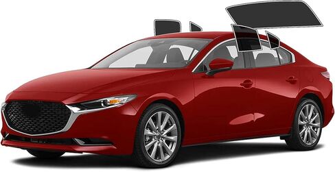 مجموعة تظليل نوافذ السيارة DIY من Autotek - تخصيص الظل: 5%، 10%، 20%، 35%، 50%، 70%، لجميع موديلات Mazda والنوافذ الخلفية - ألوان مقطوعة مسبقًا لحجب الأشعة فوق البنفسجية والحماية من الانفجار in Kuwait