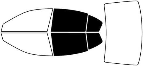 Rvinyl Window Tint Kit Compatible with Subaru Legacy 2010-2014 - Black 20% - Single Ply No Bubble Film - Do it Yourself Vehicle Complete Precut Kit in Kuwait