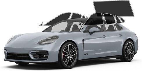 Autotek DIY Car Window Tinting Kit - Customize Shade: 5%, 10%, 20%, 35%, 50%, 70%, for Porsche All Models Sides & Back Windows - Pre-Cut colorants for UV Blocking and Blast Protection in Kuwait
