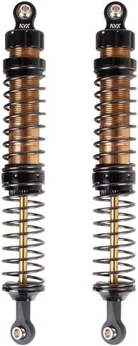 KYX Racing CNC Machined Aluminum 128mm Black Front Rear Suspension Shocks Upgrades Parts Accessories for 1/10 RC Crawler Car RC Rock RC Truck in Kuwait