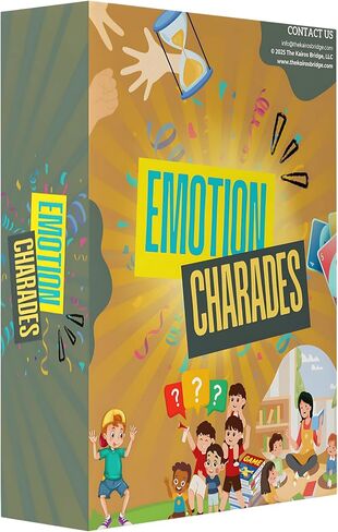 Emotion Charades – Charades for Kids Ages 5+ | Charades Game for Family & Classroom Flash Cards | Social Emotional Learning Activities, Emotion Cards, and Coping Skills Game by The Kairos Bridge in Kuwait