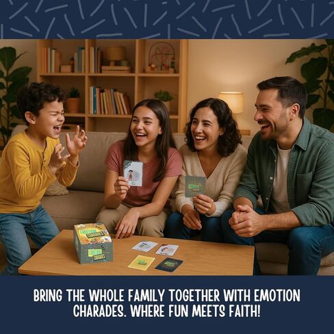 Emotion Charades – Charades for Kids Ages 5+ | Charades Game for Family & Classroom Flash Cards | Social Emotional Learning Activities, Emotion Cards, and Coping Skills Game by The Kairos Bridge in Kuwait
