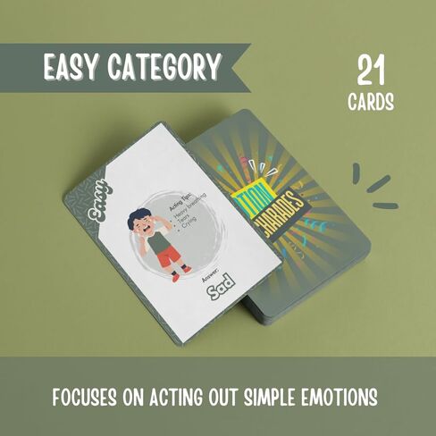 Emotion Charades – Charades for Kids Ages 5+ | Charades Game for Family & Classroom Flash Cards | Social Emotional Learning Activities, Emotion Cards, and Coping Skills Game by The Kairos Bridge in Kuwait