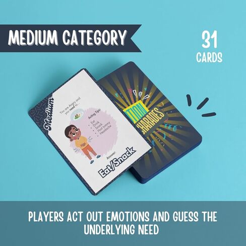 Emotion Charades – Charades for Kids Ages 5+ | Charades Game for Family & Classroom Flash Cards | Social Emotional Learning Activities, Emotion Cards, and Coping Skills Game by The Kairos Bridge in Kuwait