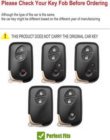 Leather Key Fob Cover for Lexus RX350 CT200h IS250 ES350 GS LS GX Key Case Keychain in Kuwait