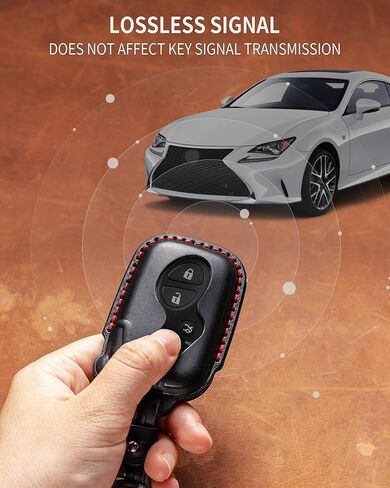 Leather Key Fob Cover for Lexus RX350 CT200h IS250 ES350 GS LS GX Key Case Keychain in Kuwait